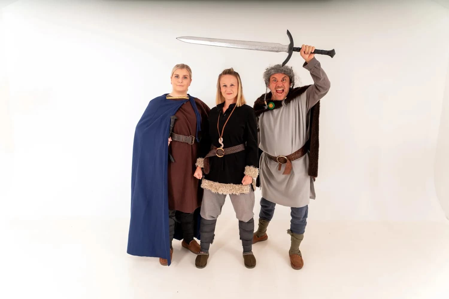 Viking history day experience with pupils